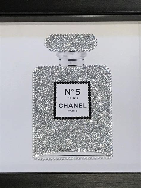 chanel perfume bottle wall art